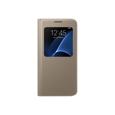 Samsung Electronics Ef-cg930pfegus Galaxy S7 Sview Flip Cover - Gold