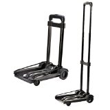 Wakrays Luggage Compact Folding Cart Travel Trolley Folding Trolley Platform
