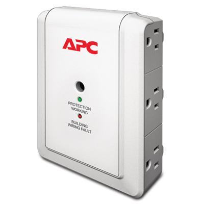 Apc Corp. Surgearrest Essential P6w 6-outlets Wall Mount Surge Suppressor - 120v Ac - Nema 5-15p