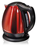 Hamilton Beach 40872 Stainless Steel Red Ensemble Electric Kettle, 10-Cup