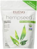 Nutiva Organic Shelled Hempseed, 8-Ounce Pouches (Pack of 3)
