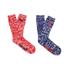 Superdry Men's Double Pack Hiker Socks - Cobalt Blue Twist/Poppy Red Twist