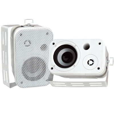 Pyle Pdwr30w 3.5'' Indoor/outdoor Waterproof On-wall Speakers - White  Pair