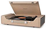 Crosley CR6232A-BR Nomad Portable USB Turntable with Software for Ripping & Editing Audio, Brown
