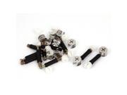 Furniture Hardware 15mmx11mm Cam Fittings Pre-inserted Nuts Dowels 10 Sets