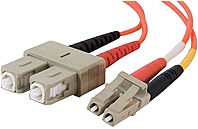 C2g 33016 9.8 Feet Duplex 50/125 Multimode Fiber Patch Cable - 2 X Lc Male, 2 X Sc Male - Orange