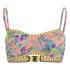 MINKPINK Women's Staring At Sunsets Crochet Edge Bandeau Bikini Top - Multi - XS