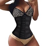 OMG Waist Trainer Corset for Weight Loss Sport Body Shaper Tummy Fat Burner Shapewear (XL Fit ur Waist 31.5-33.8 inch, Black)