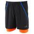 RonHill Men's Advance Twin Shorts - Black/Fluo Orange