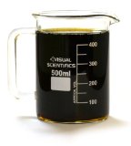Premium Beaker Mug, Thick Borosilicate Glass, 16.9oz (500mL) Capacity