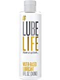 #LubeLife Water Based Personal Lubricant, 8 Ounce Sex Lube for Men, Women and Couples (Free of Parabens, Glycerin, Silicone and Oil)