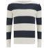 Jack & Jones Men's Thomas Striped Jumper - Dress Blue/Cloud Dancer