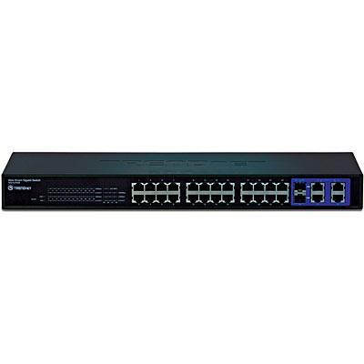 Trendnet Teg-424ws Teg 424ws - Switch - Managed - 24 X 10/100   2 X Combo Gigabit Sfp   2 X 10/100/1000 - Rack-mountable