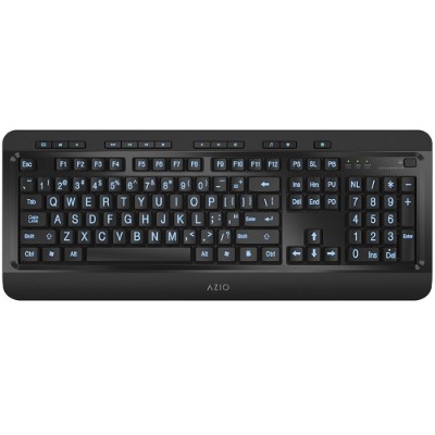Aluratek Akb505u Kb505u Vision Large Font Tri-color Backlit Keyboard