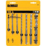 DEWALT DW5207 7-Piece Premium Percussion Masonry Drill Bit Set