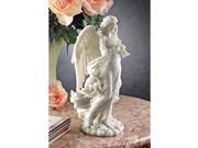 Angel Trumpeting Cathedral Figurine