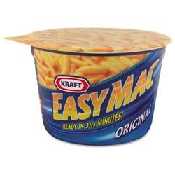 Kraft Easy Mac Macaroni & Cheese, Micro Cups, 2.05oz, 10/Carton