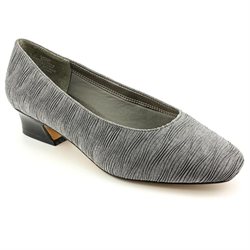 David Tate Jupiter Womens Silver Narrow Textile Pumps Heels Shoes