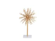 Modern Metal Acrylic Gold Sculpture