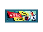 Coke Waiter 12x36 Inch Stretched Canvas Print