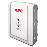 APC 6-Outlet Wall Surge Protector 1080 Joules, SurgeArrest Essential (P6W)
