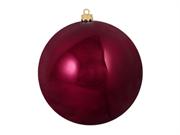 Shiny Burgundy Commercial Shatterproof Christmas Ball Ornament 12 (300mm)
