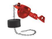 Flapper, Adjustable, Red, Resists Chlorine