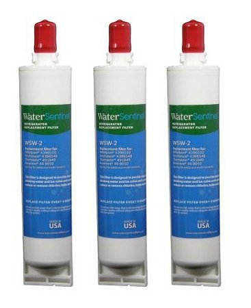 Water Sentinel WSW-2 Replacement Fridge Filter, 3 PACK