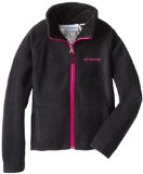 Columbia Sportswear Girl's Dotswarm II Fleece Full Zip Jacket, Black, Large