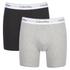 Calvin Klein Men's 2 Pack Boxer Briefs - Black/Grey Heather - S