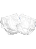 Infant / Toddler 2 pack of Iplay's #1 Selling Unisex Ultimate Swim Diaper by Iplay - White - 18 Mths / 22-25 Lbs