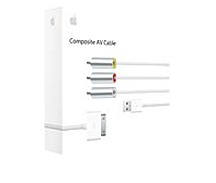 Apple Mc748zm/a Composite Av Cable - 1 X Rca Phono X 3 - Male, 1 X 4-pin Usb Type A (power Only) - Male, 1 X 30-pin Dock Connector - Male