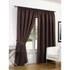 Dreamscene Faux Silk Blackout Curtains - Chocolate