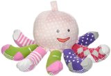 Baby Aspen, Mrs. Sock T. Pus Plush Octopus with 4 Pairs of Socks, Pink, 0-6 Months