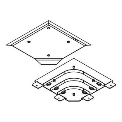 C2g Ofr11 Wiremold Ofr Series Flat Elbow - Cable Raceway Elbow Fitting