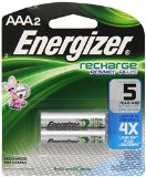 Energizer Rechargeable Batteries, AAA Size, 2-Count