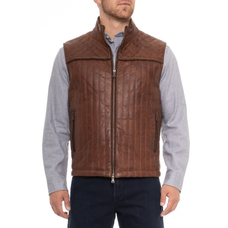 Earp Quilted Leather Vest (for Men)
