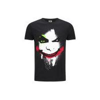 DC Comics Men's T-Shirt - Joker Big Face - Black