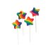 Rainbow Star Swirl Lollipops (1 dz)