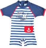 Sun UV Protective Suit for Baby - Unisex - Les 2 Pieds Dans L'eau - Elly La Fripouille,6 to 12 months