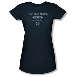 Girls(8-12yrs) EUREKA Cap Sleeve TESLA SCHOOL Large T-Shirt Tee