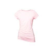 LIJA Women's Serene Side Gathered Yoga Top - Pink