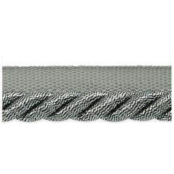 20 yards of Nicholas 3/8 Twisted Lip Cord Trim Black/Silver