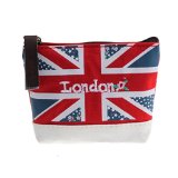 Usstore Union Jack Embroidered Admission Package Canvas Coin Purse Hand Bag