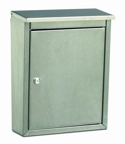 Architectural Mailboxes Metropolis Wall Mailbox, Stainless Steel Satin Finish
