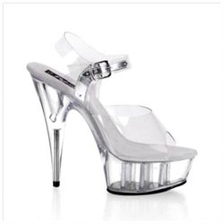 Delight-608 Sandal in Clear - Size: 9
