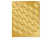 Foil Seals, Adhesive, 200/pk, Gold Geo47839