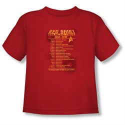 Babies STAR TREK RED SHIRT TOUR Short Sleeve T-Shirt Size Large