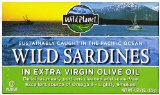 Wild Planet Wild Sardines in Extra Virgin Olive Oil, Lightly Smoked, 4.375 Ounce Tin (Pack of 12)