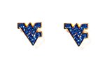West Virginia Mountaineers - NCAA Glitter Logo Post Earrrings